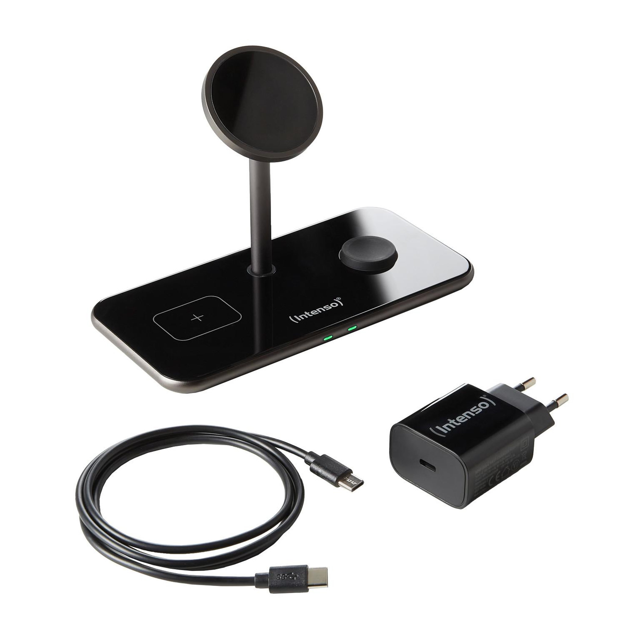 Intenso Intenso MB13 Écouteurs, Smartphone, Smartwatch Noir USB Recharge sans fil Charge rapide Intérieure