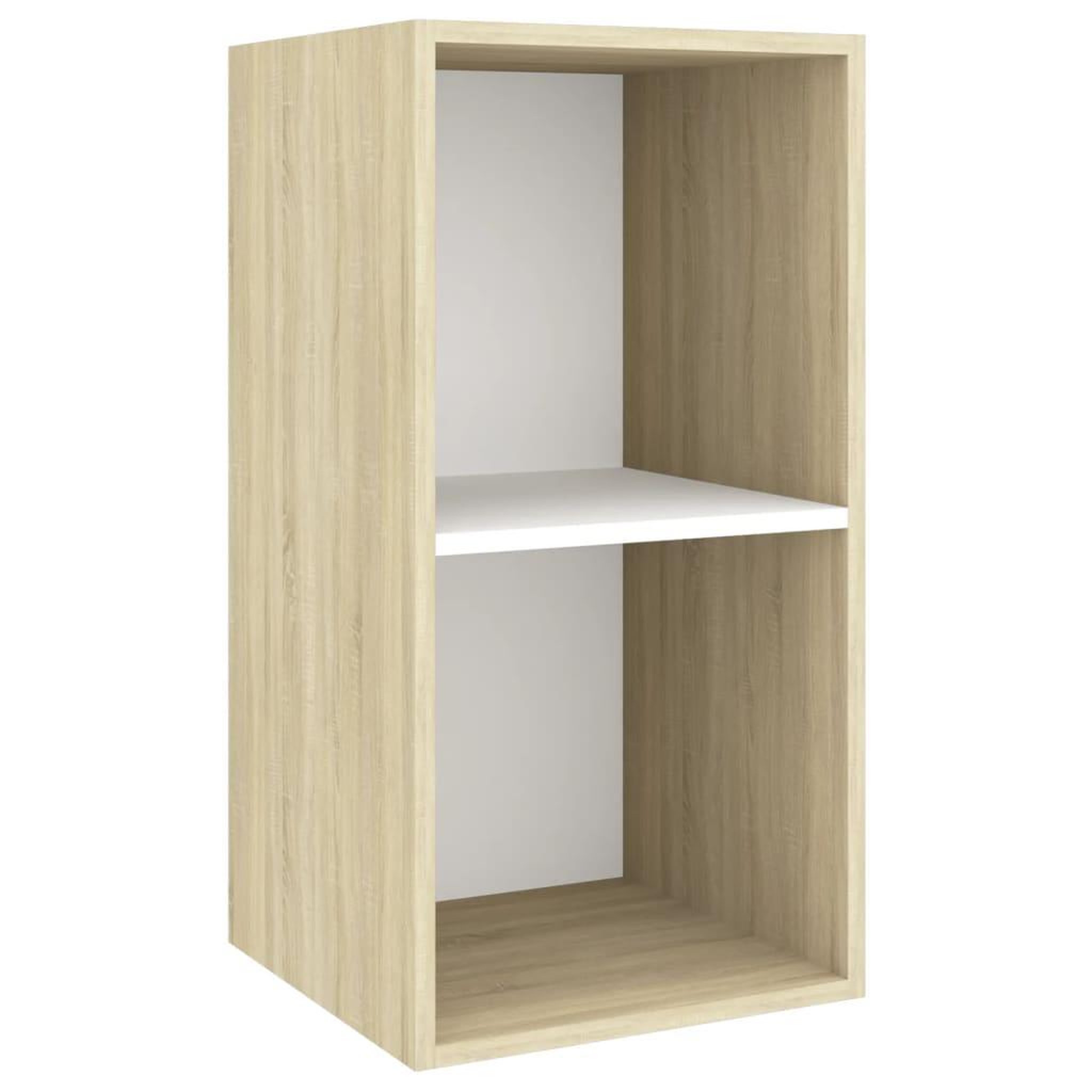 Voir la diapositive 4 : VIDAXL Meubles TV muraux 4 pcs Blanc et chene sonoma Bois d'ingenierie
