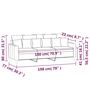 Voir la diapositive 6 : VIDAXL Canape a 3 places Gris fonce 180 cm Velours