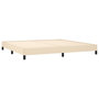 Voir la diapositive 4 : VIDAXL Cadre de lit sans matelas creme 200x200 cm tissu