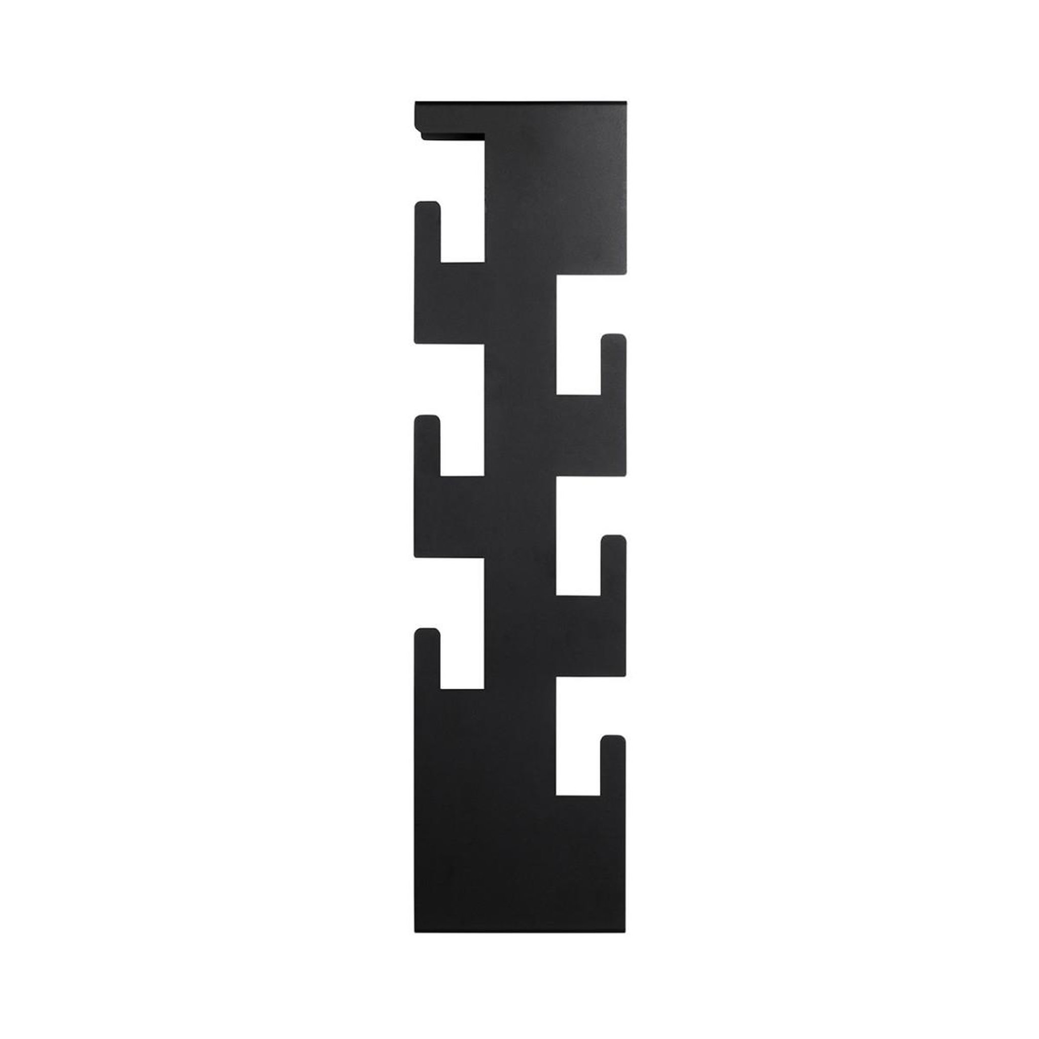 Voir la diapositive 3 : Paris Prix Patère murale design  6 crochets  60cm noir