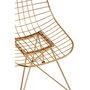 Paris Prix Chaise Design en Métal  Charlotte  84cm Or