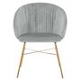 Voir la diapositive 2 : Paris Prix Chaise Design en Velours  Kanye  80cm Argent