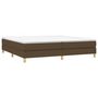 Voir la diapositive 3 : VIDAXL Sommier a lattes de lit avec matelas Marron fonce 200x200 cm
