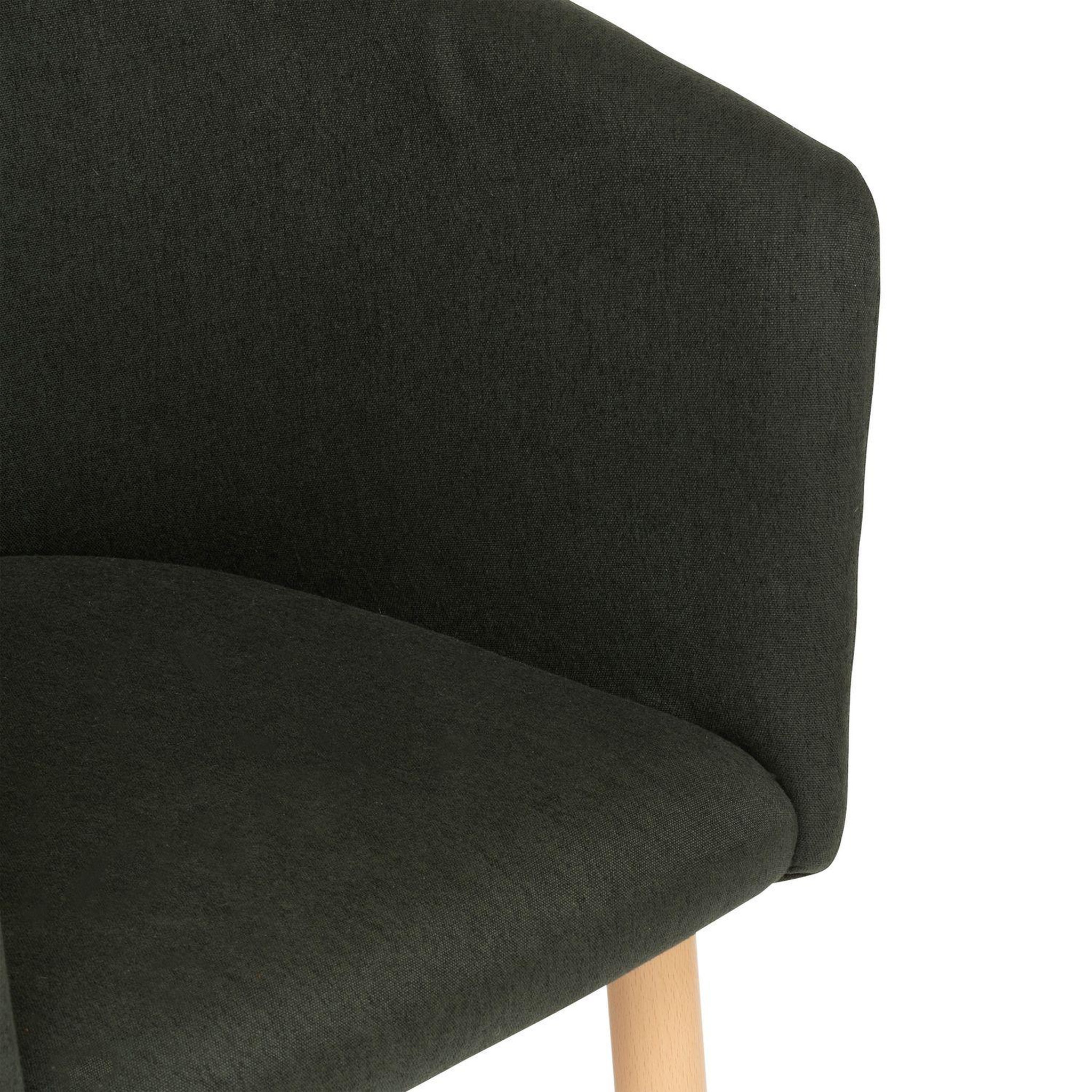 Voir la diapositive 4 : TOILINUX Lot de 2 fauteuils à diner en velours marlo