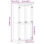 Voir la diapositive 6 : VIDAXL Garde-robe  76x50x170 cm bois de pin massif