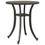 Voir la diapositive 5 : VIDAXL Table de jardin bronze Ø48x53 cm aluminium coule