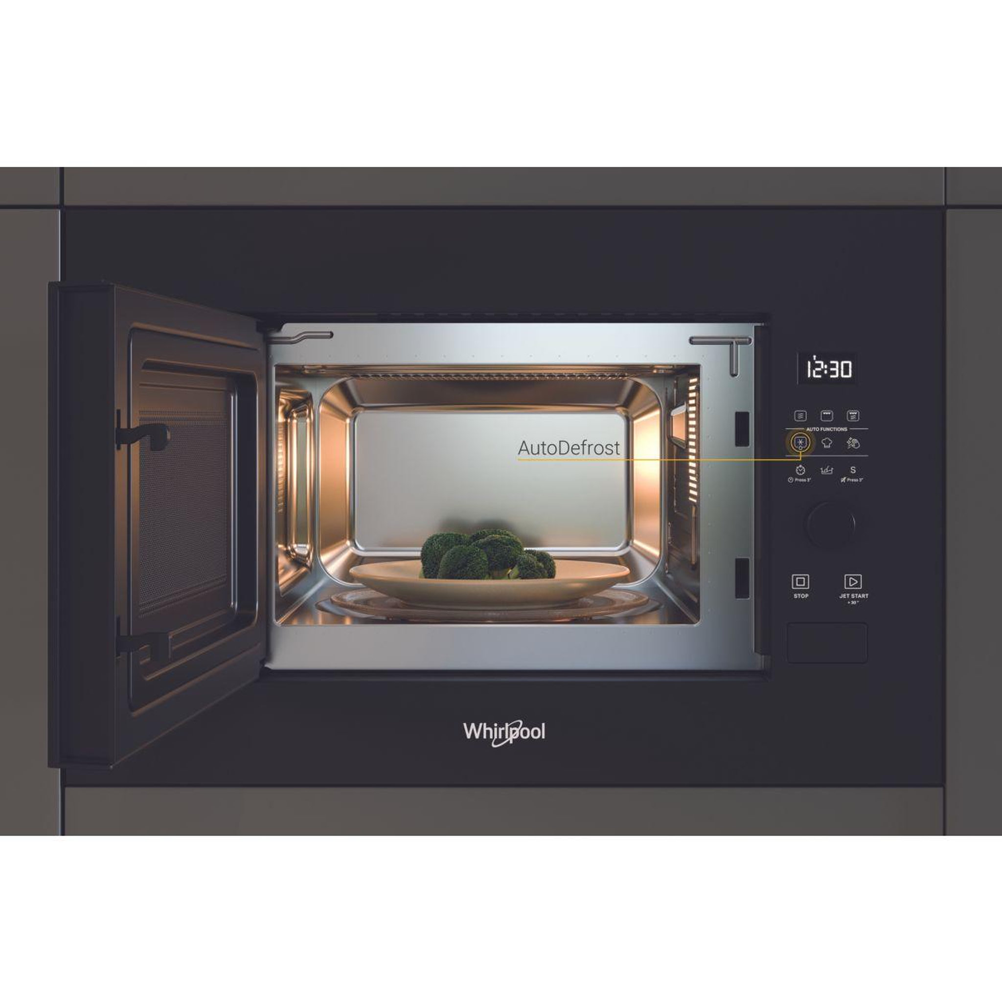 Voir la diapositive 4 : Whirlpool Micro ondes grill encastrable wmf200gnb