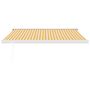 Voir la diapositive 3 : VIDAXL Auvent retractable jaune et blanc 3,5x2,5 m tissu et aluminium