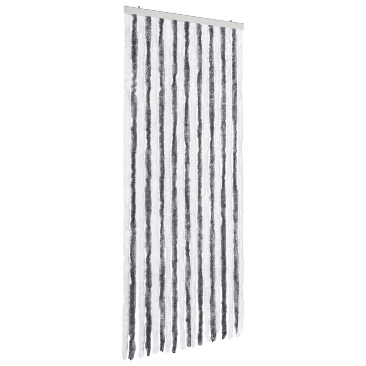 VIDAXL Moustiquaire Gris et blanc 56x200 cm Chenille