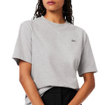 Lacoste T Shirt  Femme Lacoste T shirt Relaxed Fit. Coloris disponibles : Gris