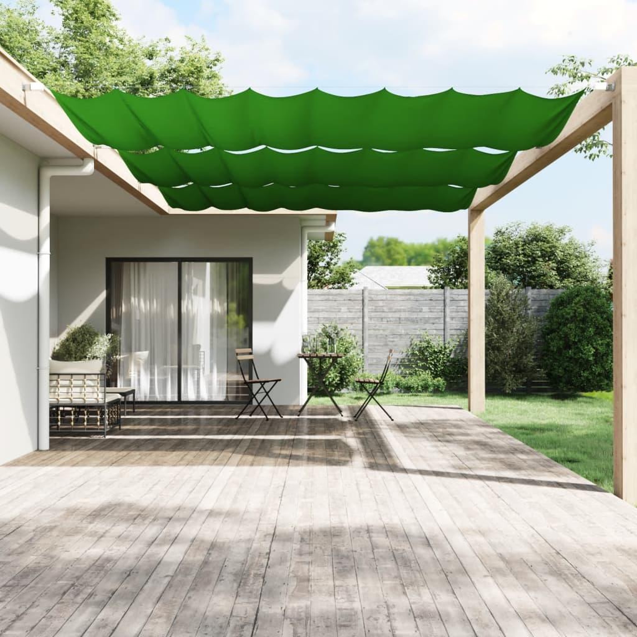 Voir la diapositive 1 : VIDAXL Auvent vertical Vert clair 200x420 cm Tissu oxford