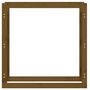 Voir la diapositive 5 : VIDAXL Support de bois de chauffage Marron miel 100x25x100 cm Bois pin