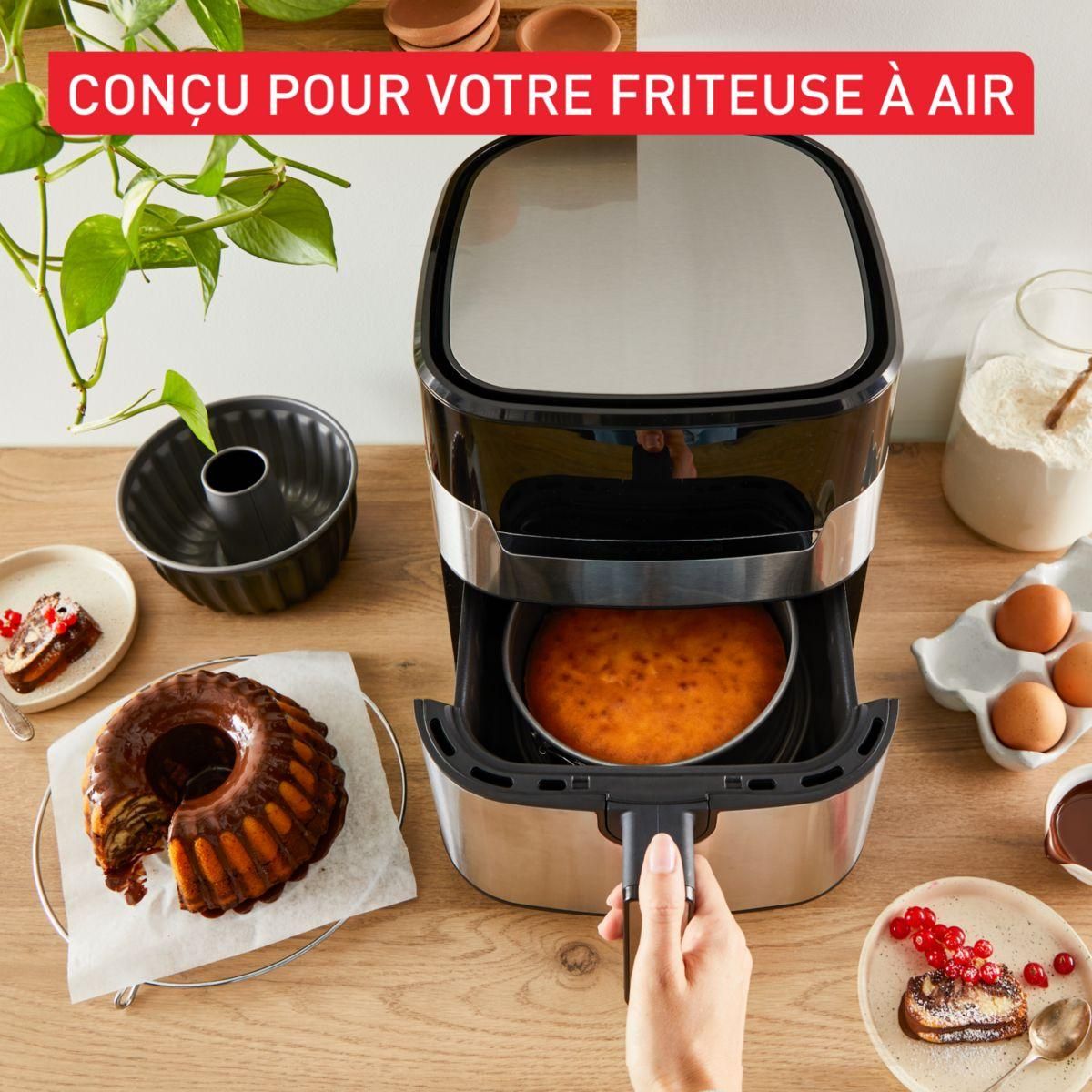 TEFAL Moule à cake 2 moules Delice Black Airfryer