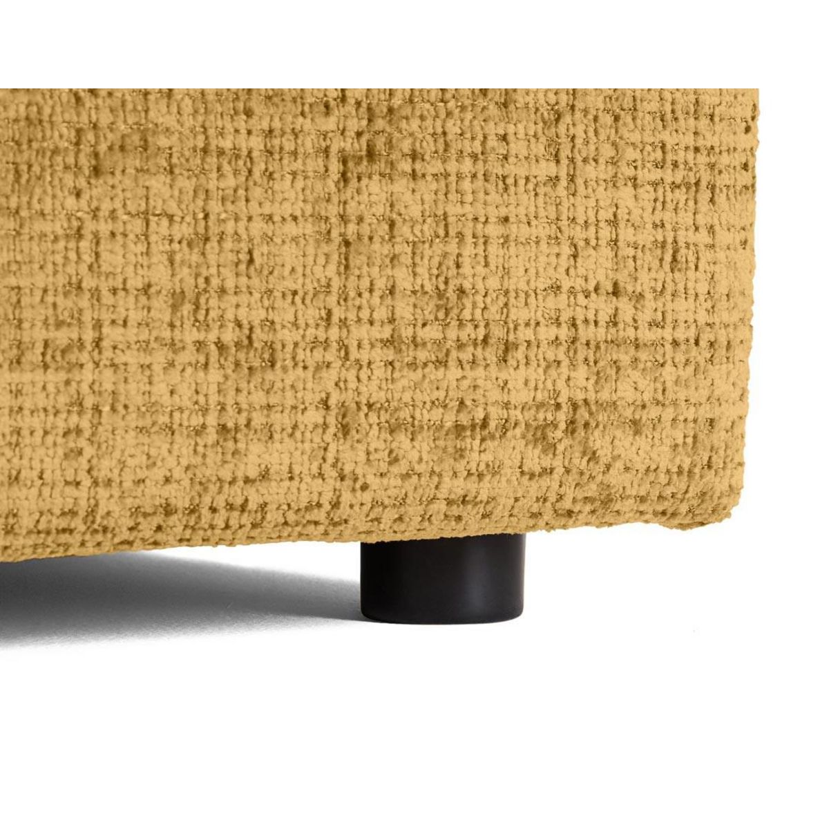 LISA DESIGN Collins - canapé droit 4 places avec double méridienne - assise profonde - en velours texturé