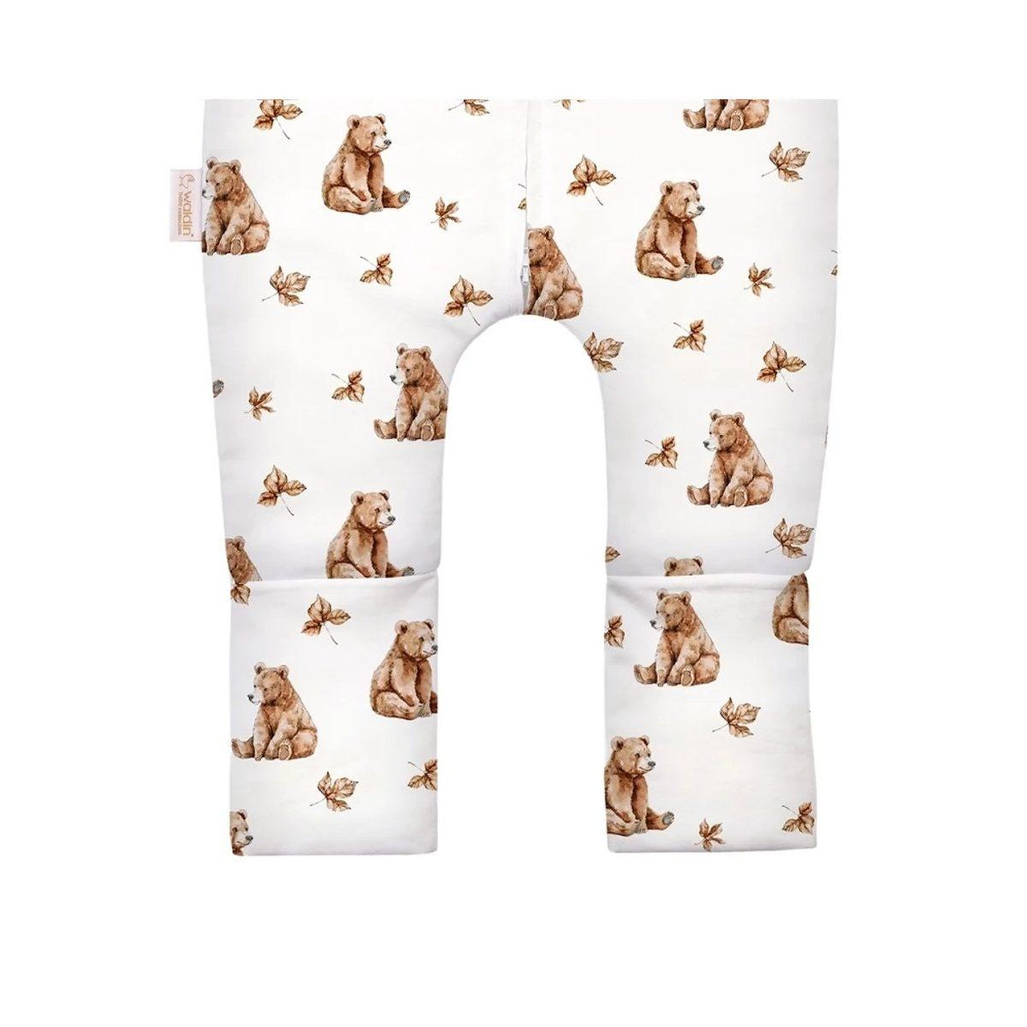 Voir la diapositive 5 : WALDIN Gigoteuse à jambes en coton 2,5 TOG - taille M (3-4 ans) - motif oursons, blanc
