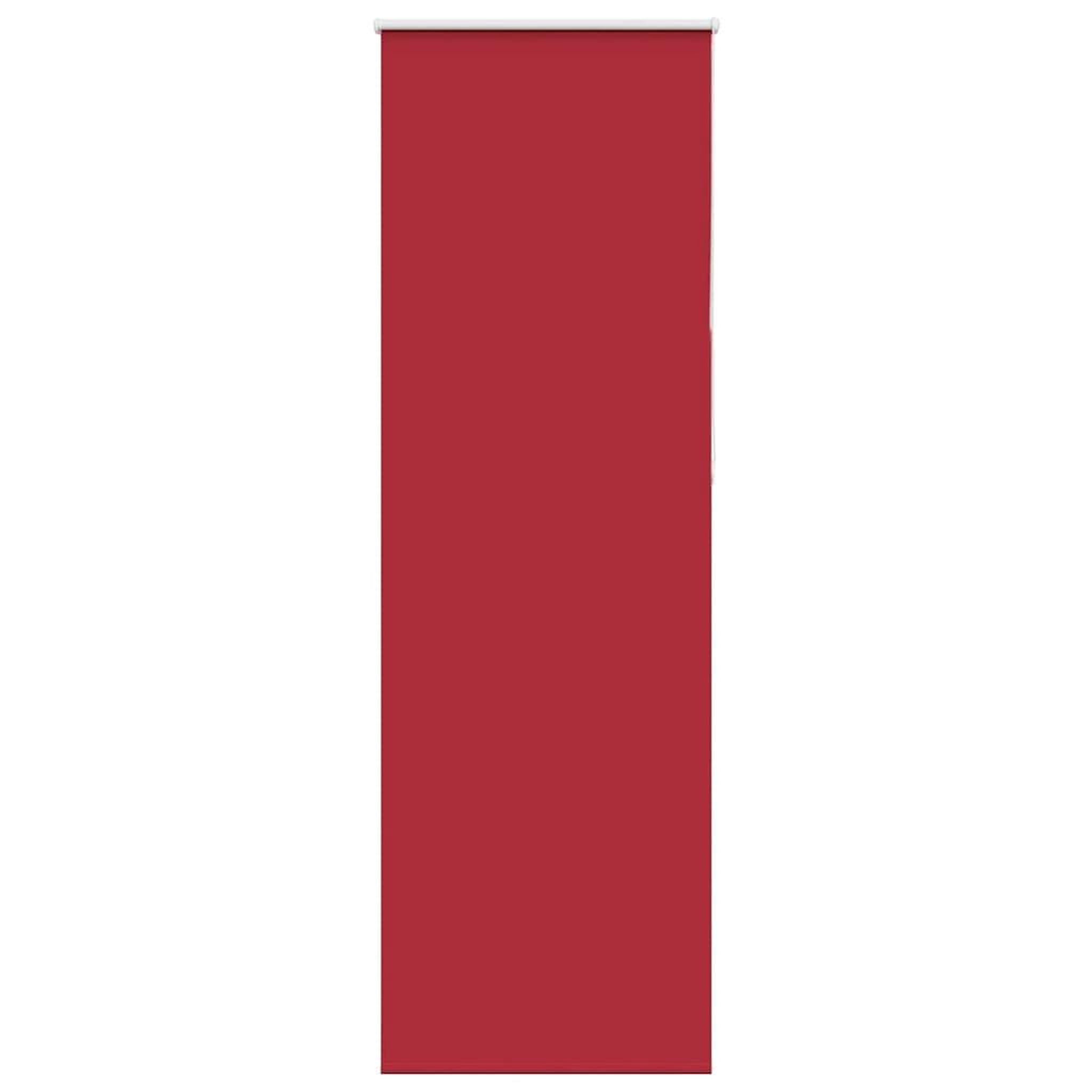 Voir la diapositive 2 : VIDAXL Store enrouleur occultant rouge largeur du tissu 75,7 cm