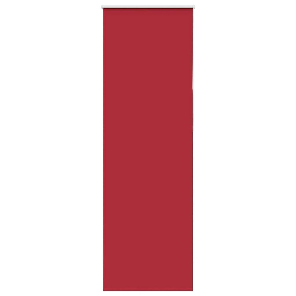VIDAXL Store enrouleur occultant rouge largeur du tissu 75,7 cm