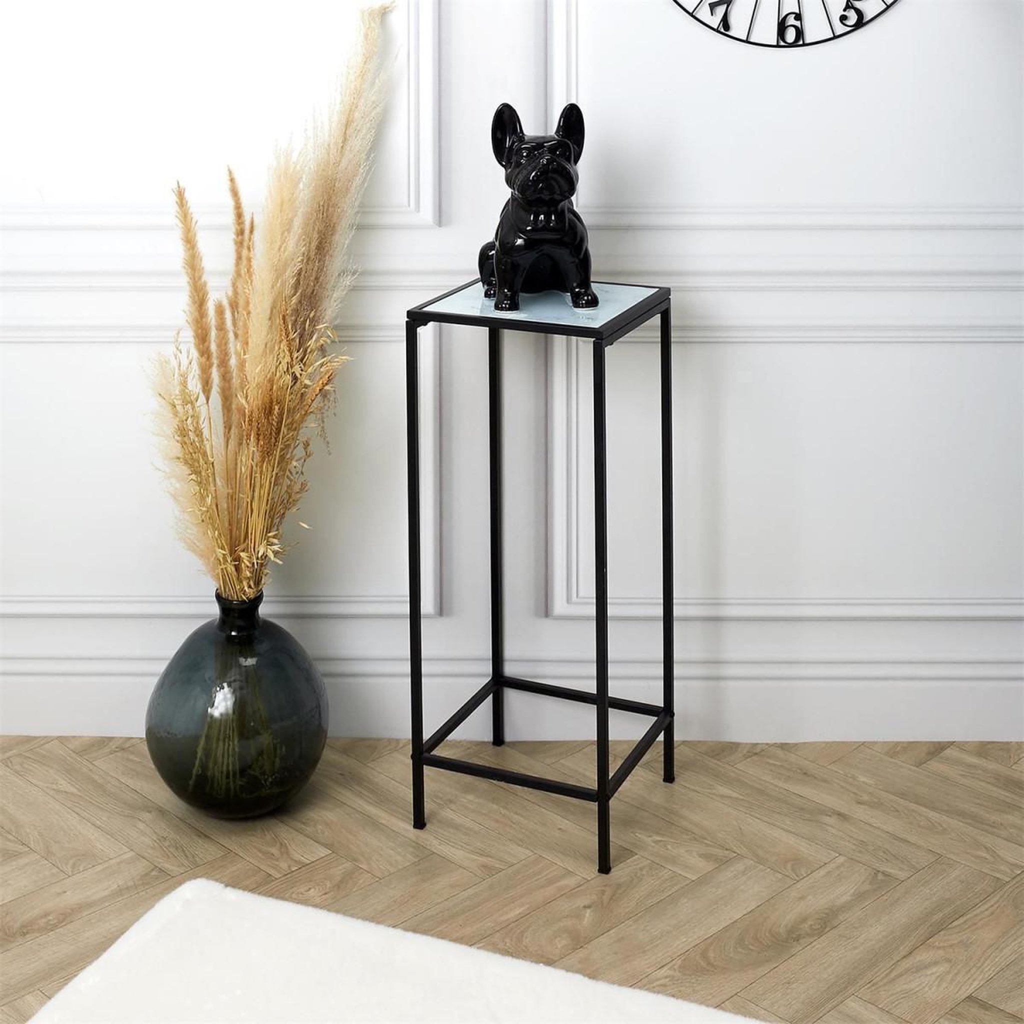 Voir la diapositive 5 : The Home Deco Factory Sellette design en métal  felicity  70cm noir