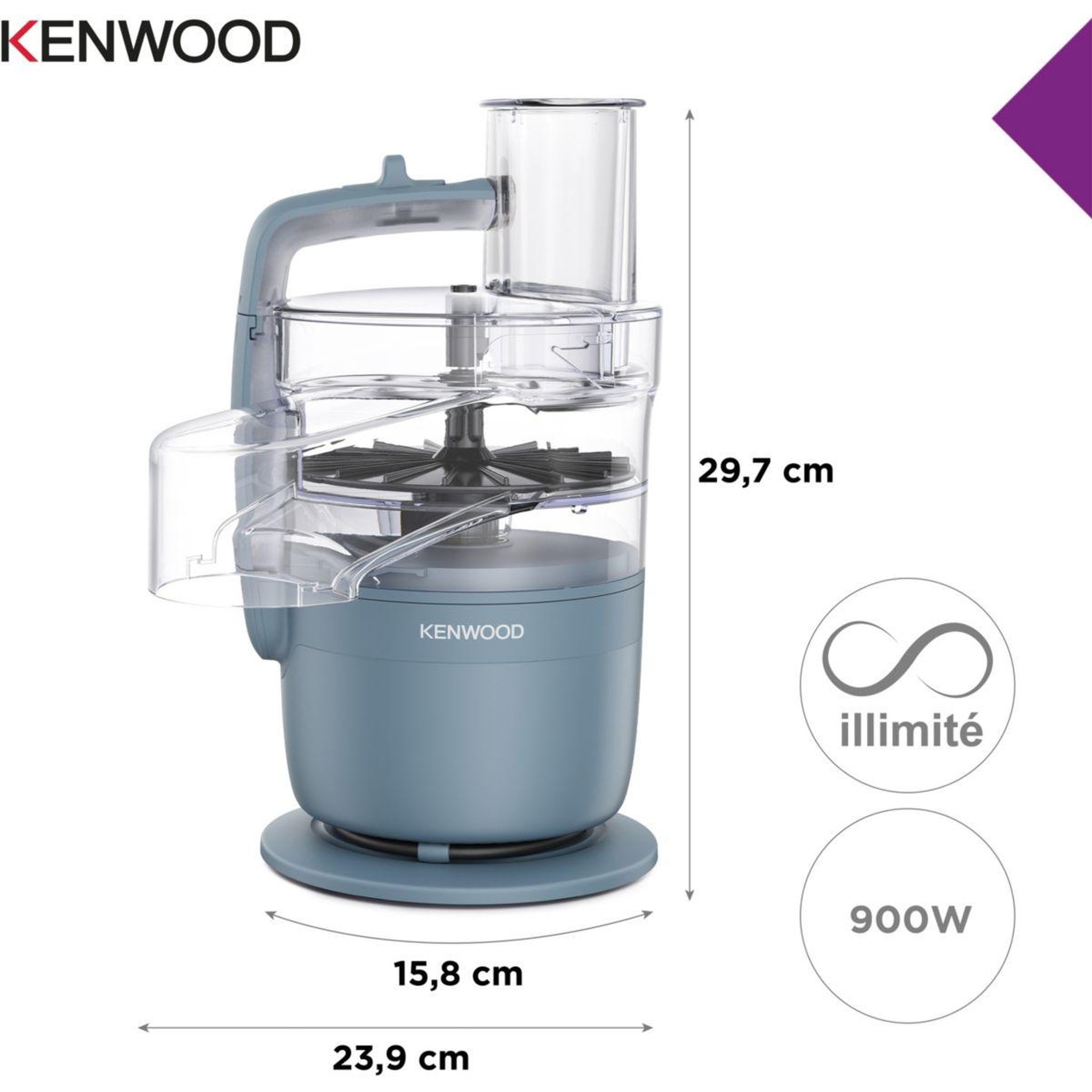 Voir la diapositive 5 : KENWOOD Robot multifonction MULTIPRO GO FDP23.380GY