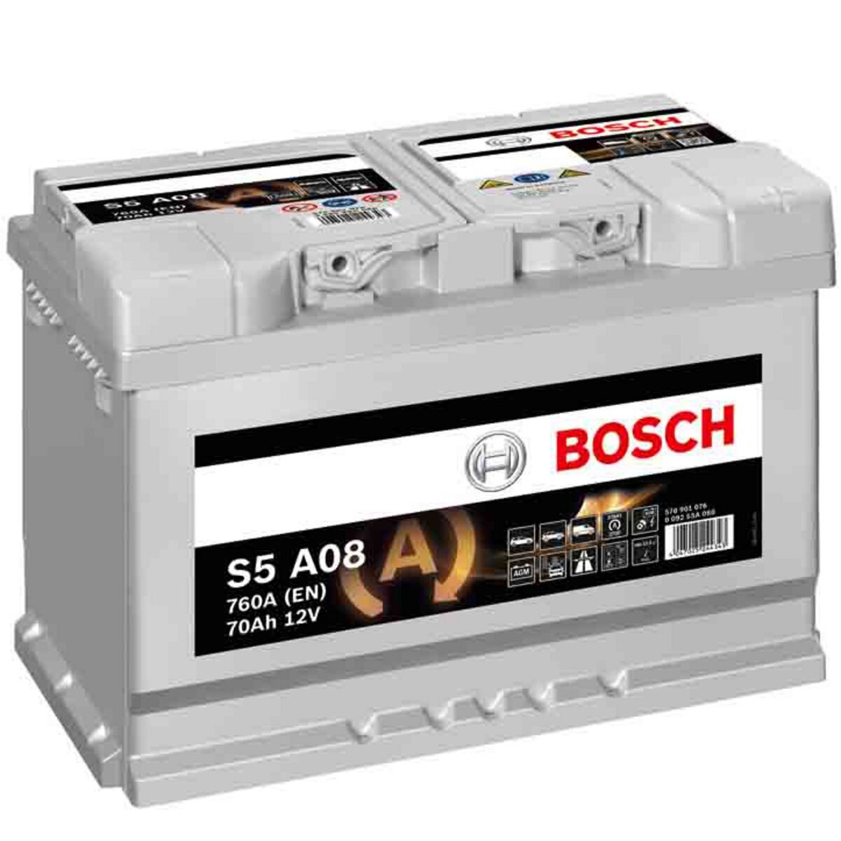 BOSCH Batterie Bosch Start & Stop S5A08 70Ah 760A BOSCH