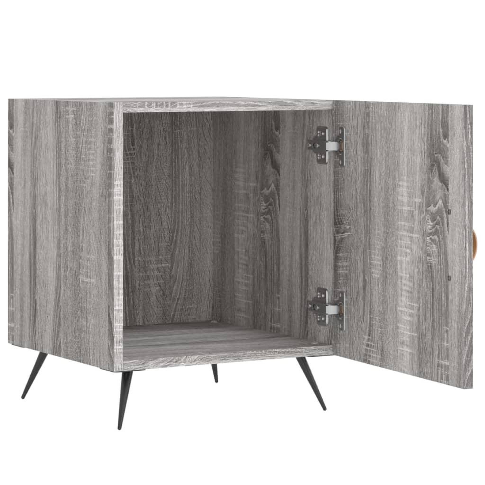 Voir la diapositive 5 : VIDAXL Tables de chevet 2 pcs sonoma gris 40x40x50cm bois d'ingenierie