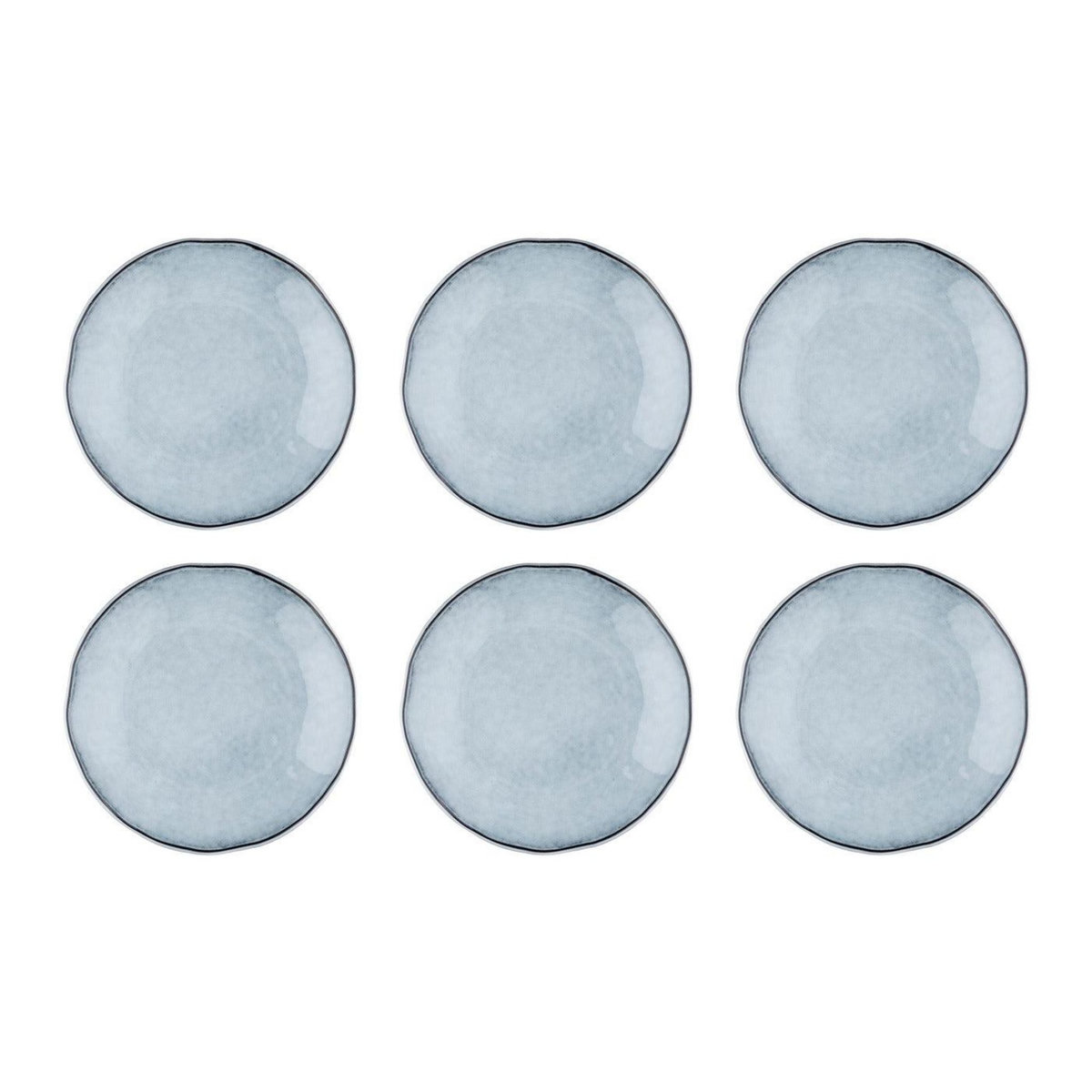 BJORN Assiette CLOUD Ø27cm - 6 pièces - Gris orage