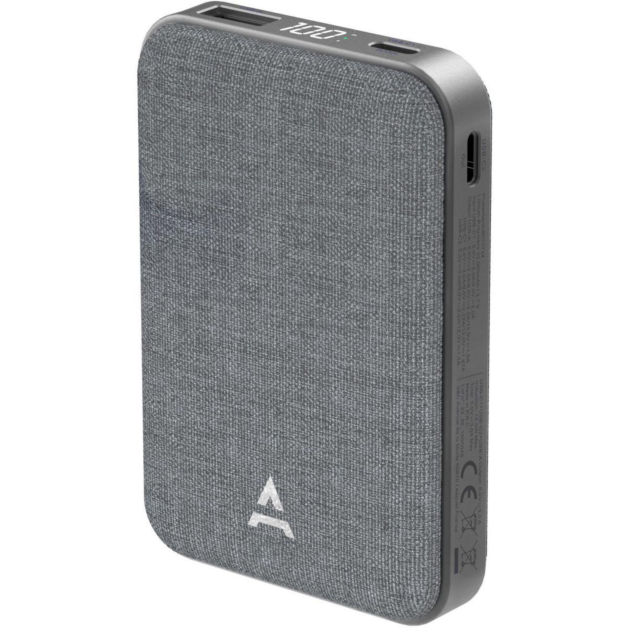 Voir la diapositive 2 : ADEQWAT Pack Powerbank+Chargeur 30W+USB-C-Lightning