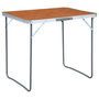 Voir la diapositive 1 : VIDAXL Table pliable de camping avec cadre en metal 80x60 cm
