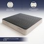 Voir la diapositive 3 : THE WHITE STONE Matelas 80x190 cm en Mémoire de Forme 9 Zones | Hauteur 18 cm | Orthopédique, Respirant & Hypoallergénique | Revêtement Anti-acariens & Antibactérien