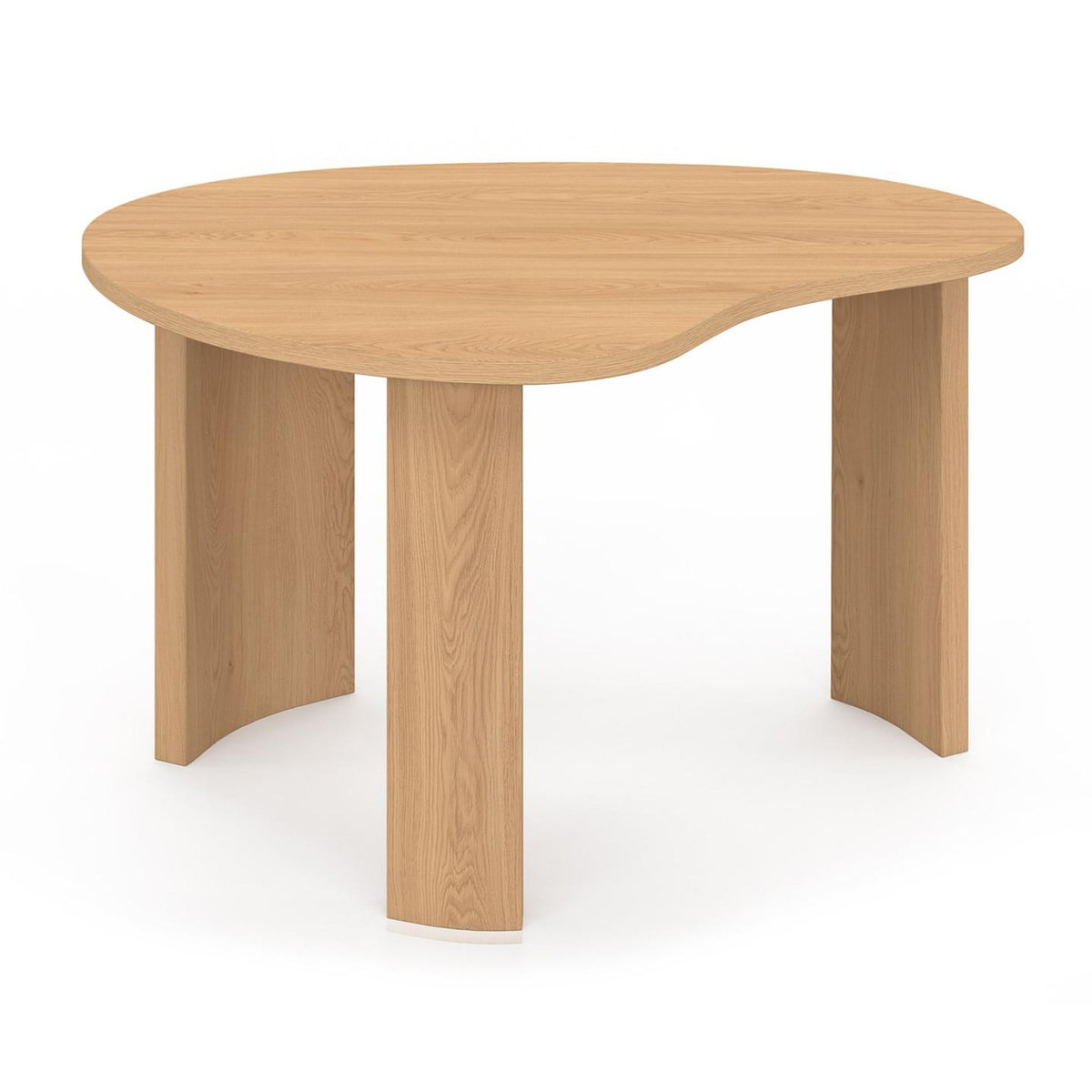 ID MARKET Lot de 2 tables basses gigognes COLINE 70/50 bois façon hêtre