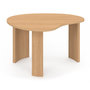 Voir la diapositive 3 : ID MARKET Lot de 2 tables basses gigognes COLINE 70/50 bois façon hêtre