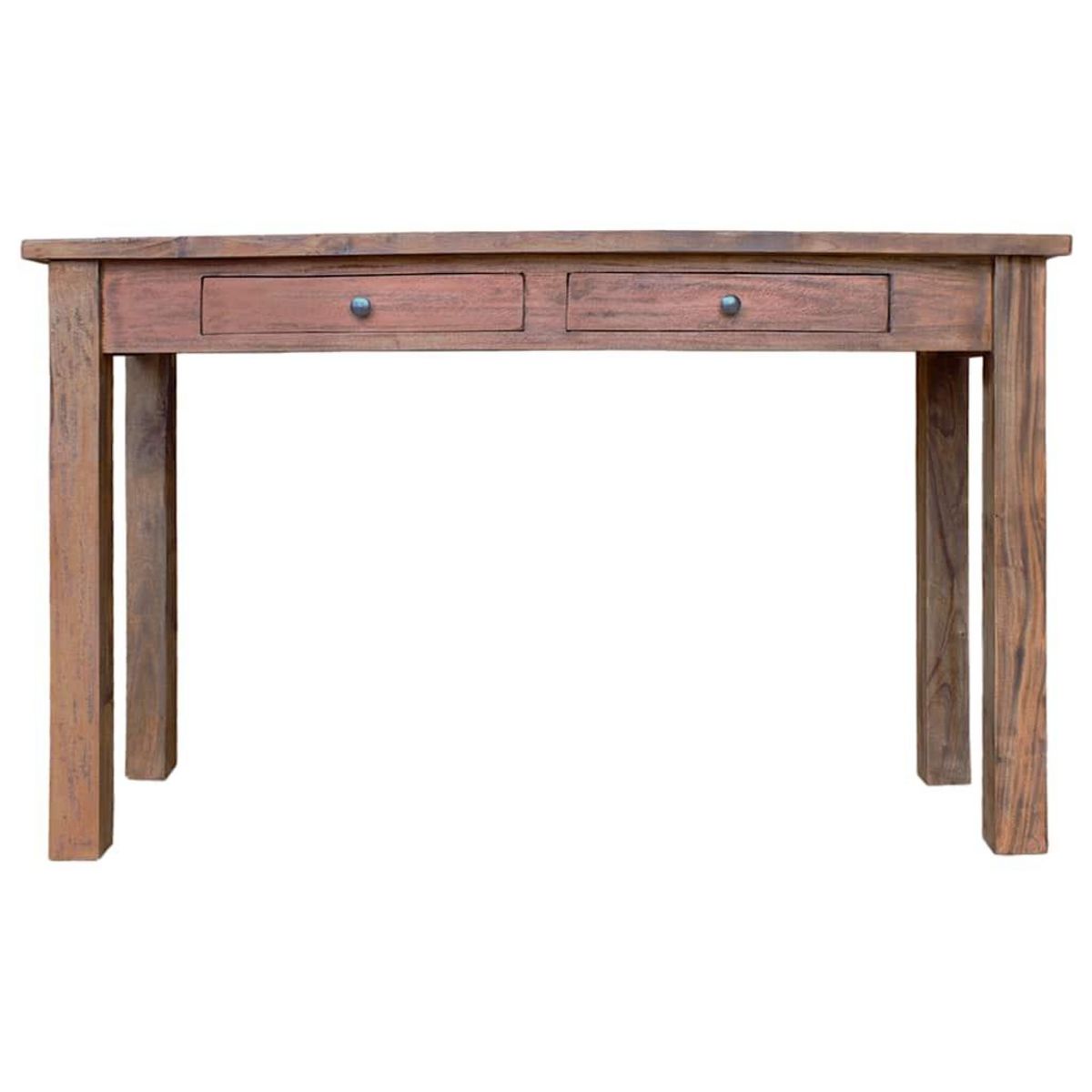 VIDAXL Table console bois d'acajou massif 123x42x75 cm