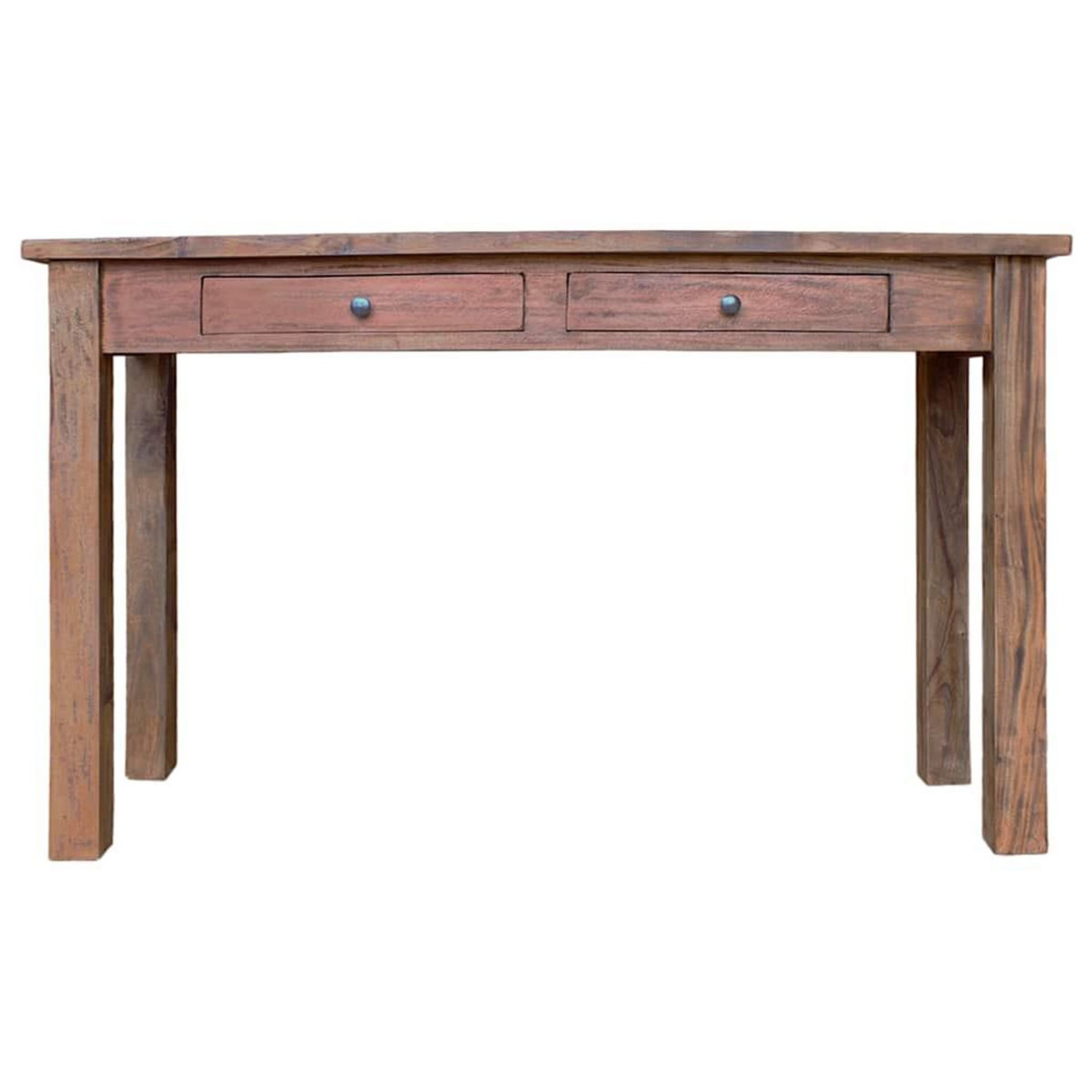 VIDAXL Table console bois d'acajou massif 123x42x75 cm