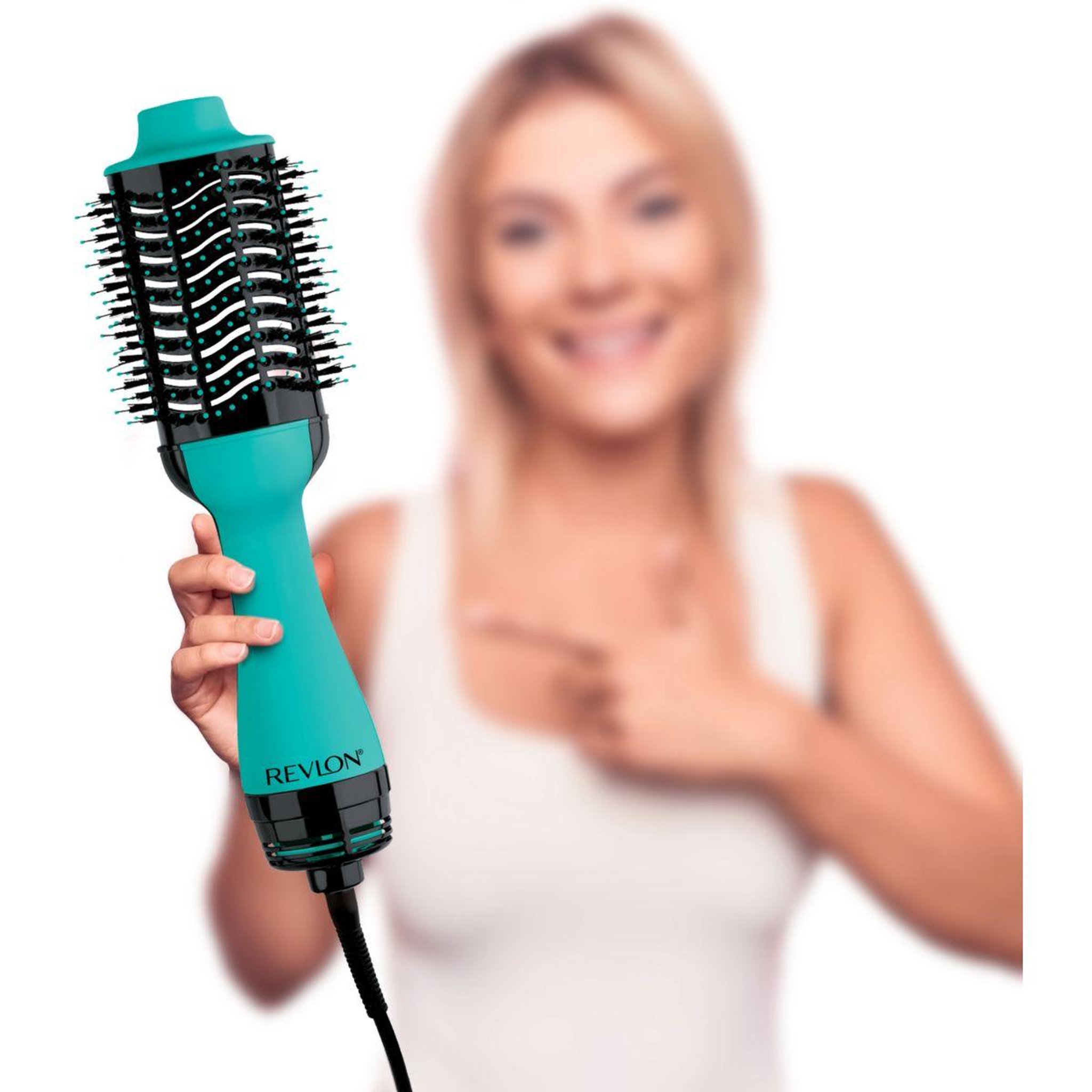 Voir la diapositive 3 : Revlon Brosse soufflante RVDR5222TE One-Step Volumisant Bleu Turquoise