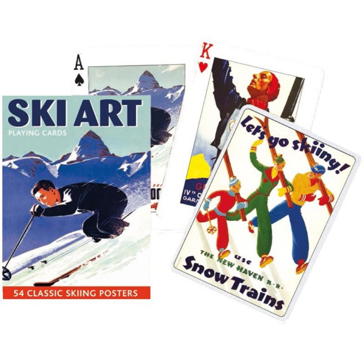 JEU 55 CARTES SKI ART SPE WIS1497