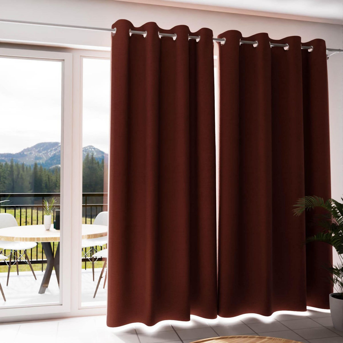 SOLEIL D'OCRE Rideau à oeillets 100% occultant ECLIPSE, par Soleil d'Ocre