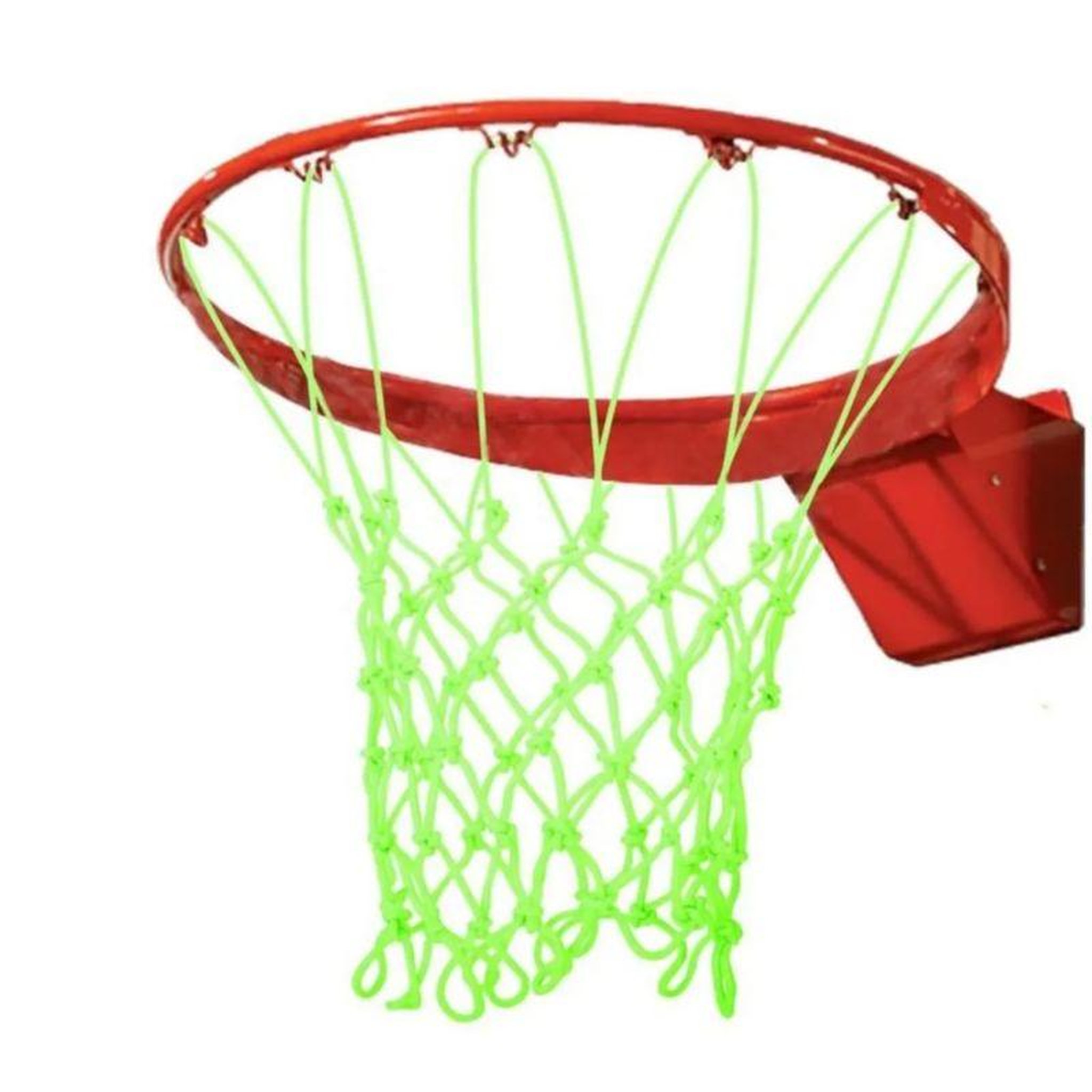 Voir la diapositive 3 : BUMBER Filet de panier basket-ball phosphorescent - Ghost - Adaptabilité universelle et Installation facile