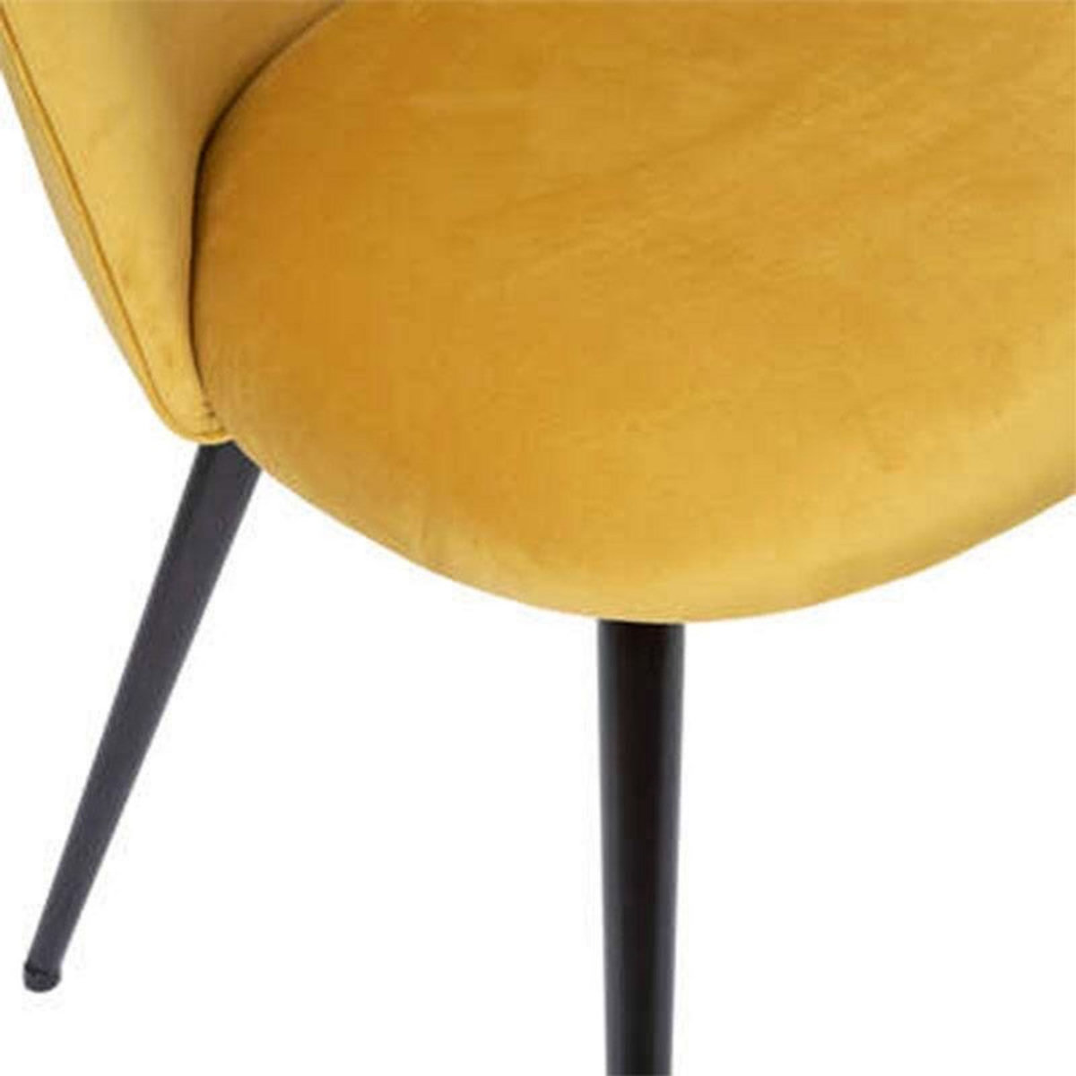  Lot de 4 Chaises Design  Slano  84cm Jaune Ocre