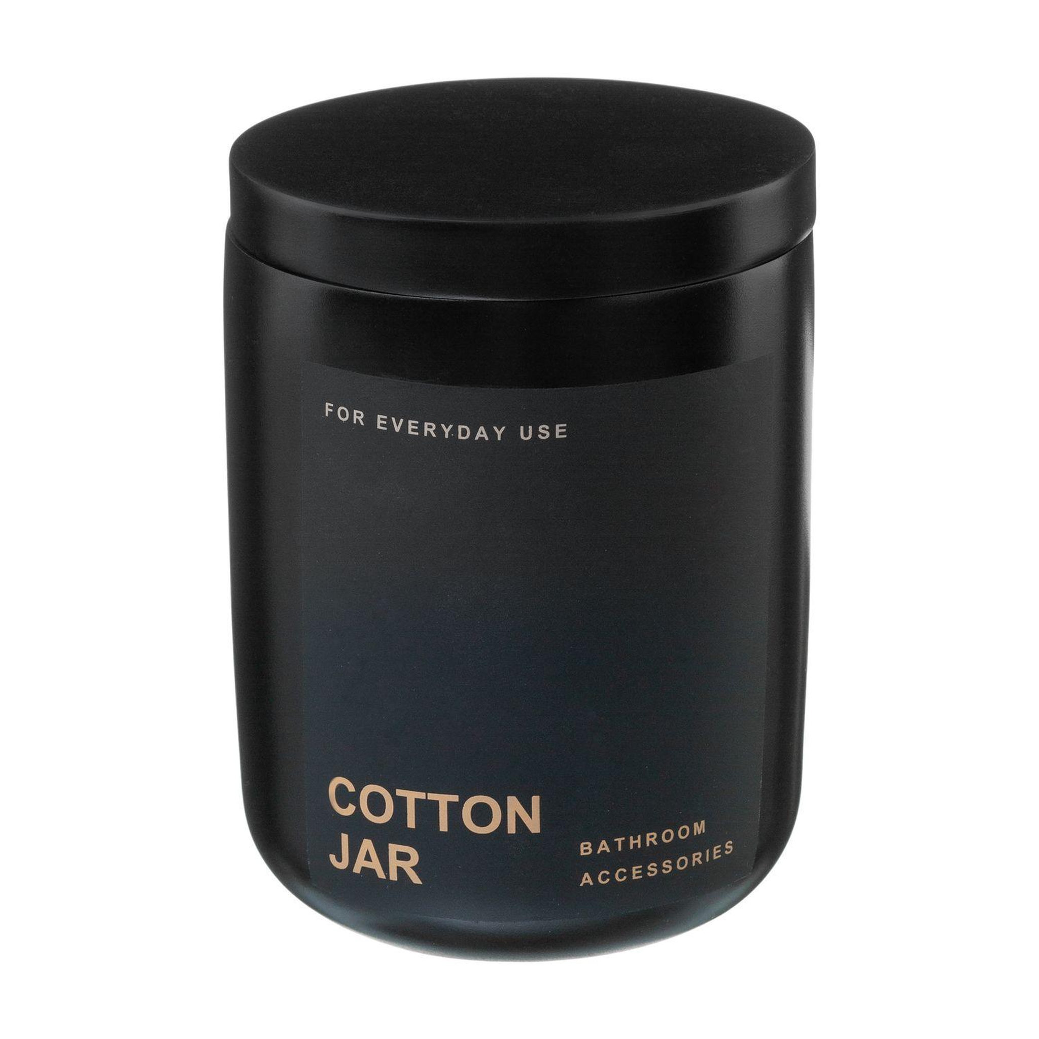 FIVE Pot à coton design black - noir