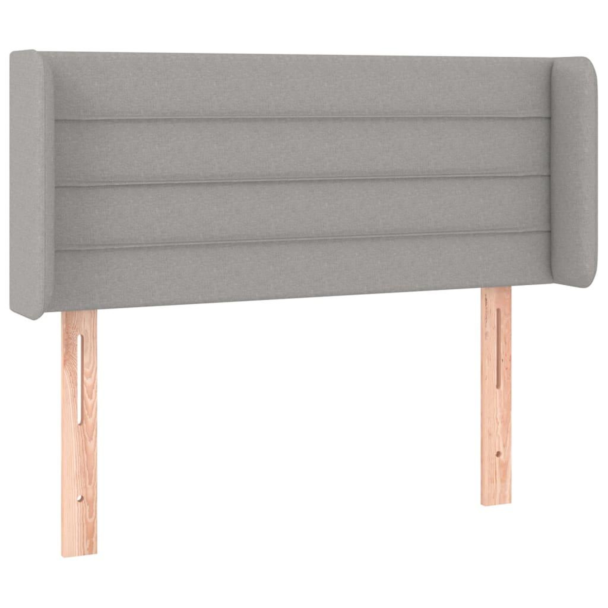 Voir la diapositive 3 : VIDAXL Tete de lit a LED Gris clair 103x16x78/88 cm Tissu