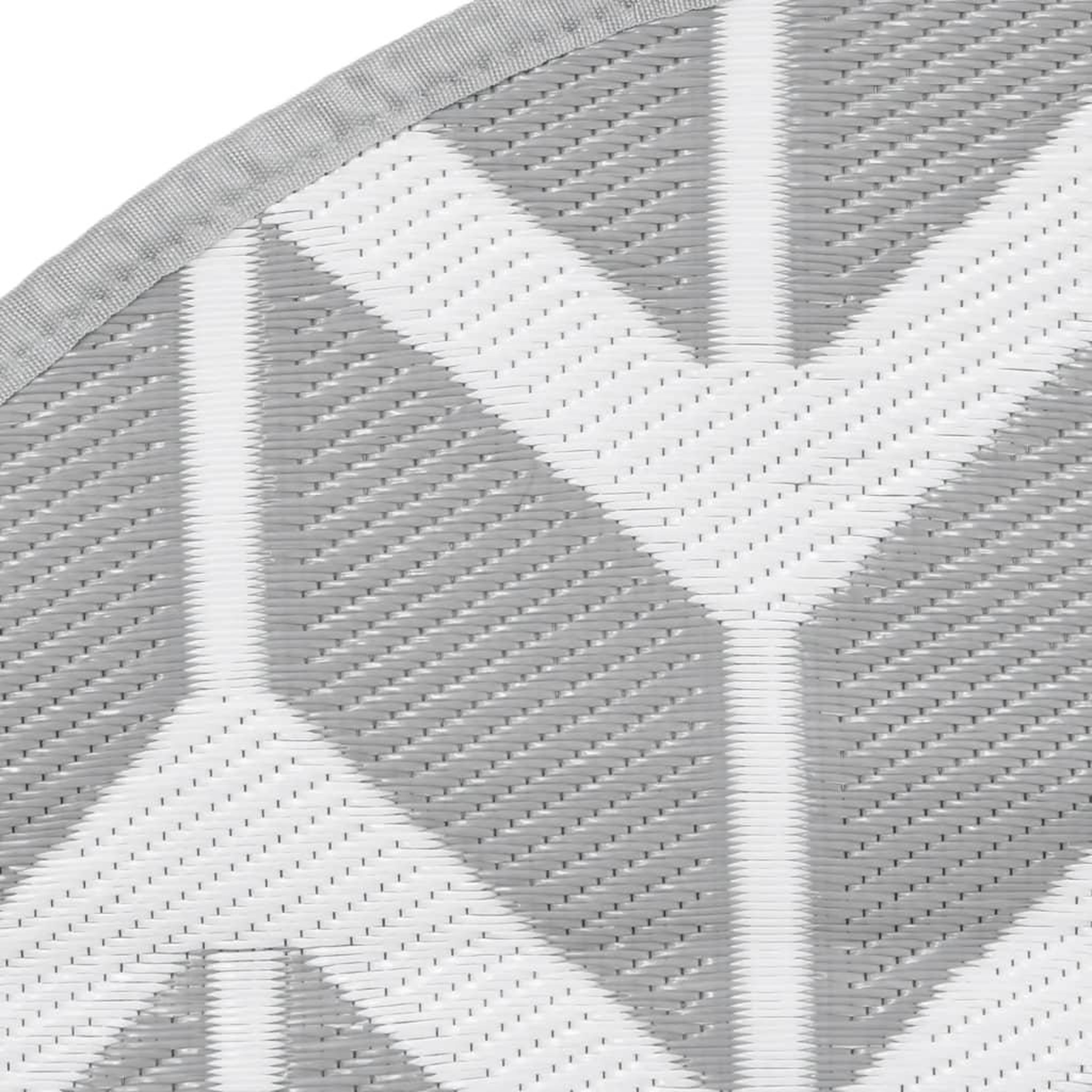 Voir la diapositive 5 : VIDAXL Tapis d'exterieur ARAKIL gris Ø120 cm PP