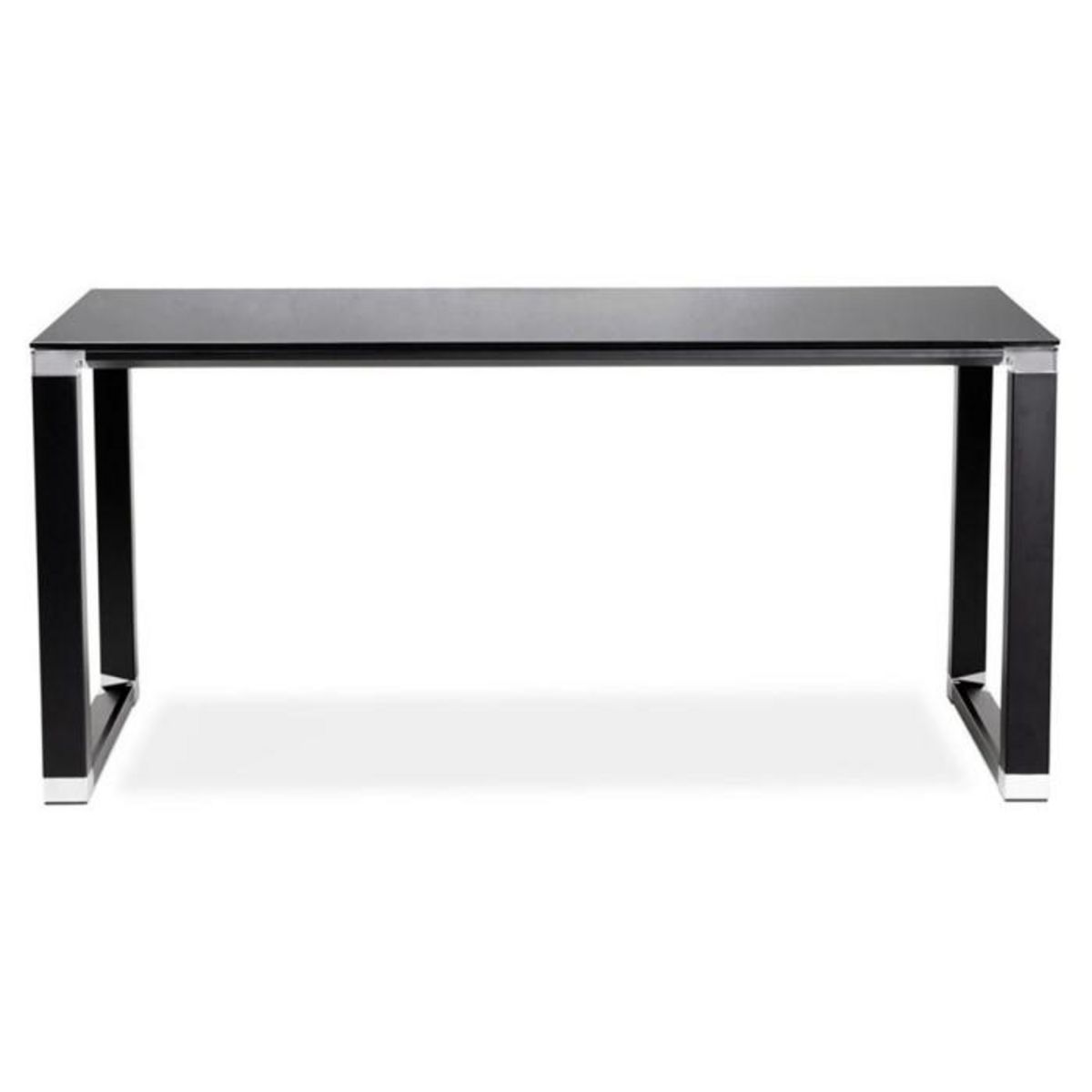 Paris Prix Bureau Design en Verre  Hovik  140cm Noir