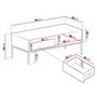 Voir la diapositive 6 : BEST MOBILIER Filipo - table basse - 90 cm