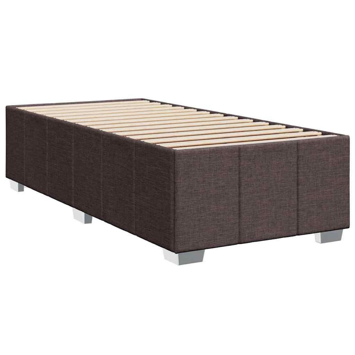 VIDAXL Cadre de lit sans matelas marron fonce 90x200 cm tissu