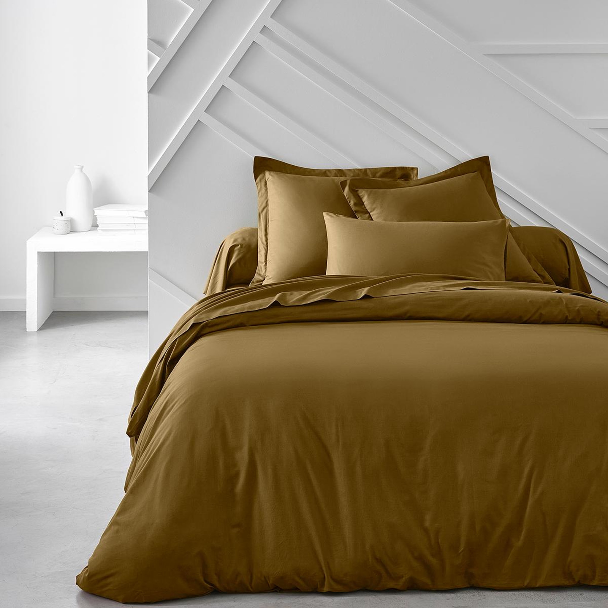 Voir la diapositive 1 : TODAY Drap housse uni en Coton 57 fils ESSENTIAL 