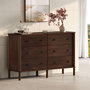 Voir la diapositive 3 : IDIMEX Commode APOANA L 132 cm 6 tiroirs en bois massif