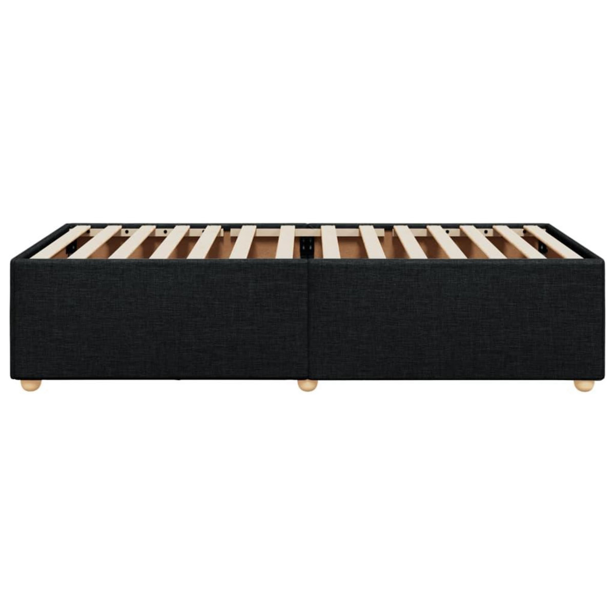 VIDAXL Cadre de lit sans matelas noir 100x200 cm tissu