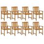 Voir la diapositive 4 : VIDAXL Ensemble a manger de jardin 9 pcs Bois d'acacia massif