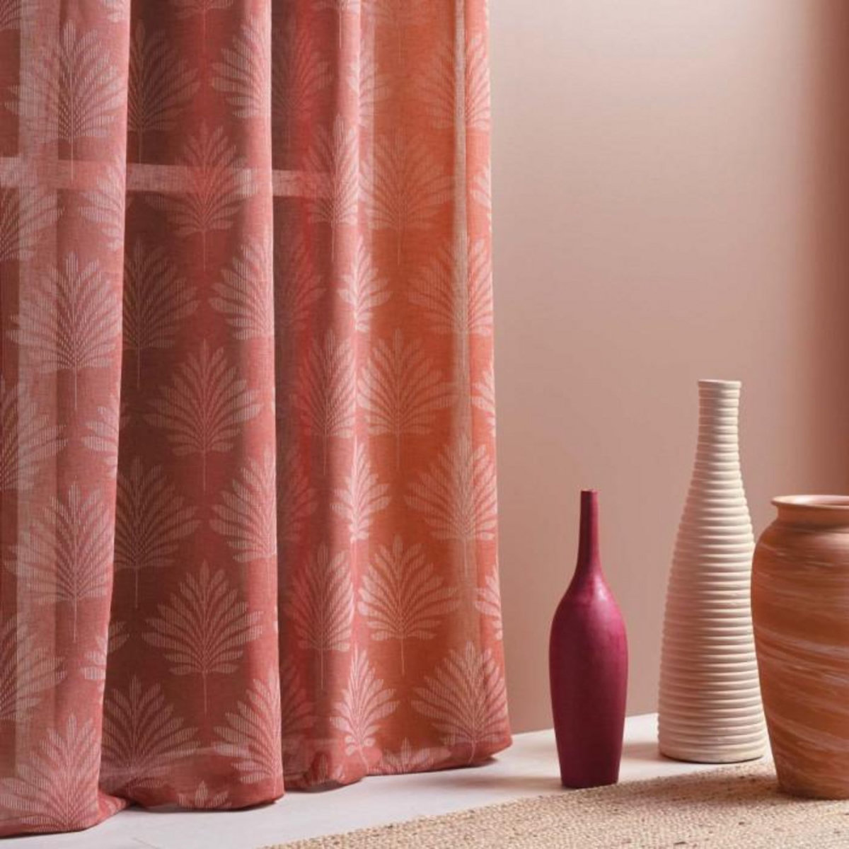 Paris Prix Rideau Voilage à Œillets  Levita  140x240cm Rose